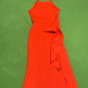 Orange maxi dress
